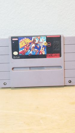 Super Nintendo SNES NCAA Basketball Clean Tested