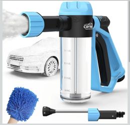 Car Wash Foam Gun for Garden Hose, with Microfiber Wash Mitt, Foam Sprayer
3 spray modes & 50% higher water Pressure foam cannon kit, no pressure wash