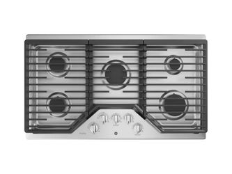 NEW! GE 36″ 5 Burner Stainless Steel Gas Cooktop Model #PGP7036SLSS