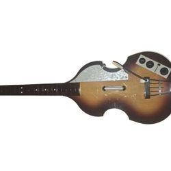 Xbox 360 RockBand Beatles Hofner Wireless Paul McCartney Guitar Bass TESTED