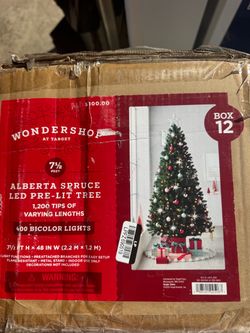 New Wondershop From Target Alberta Spruce Tree 7.5ft. 1200 Branch Tips
