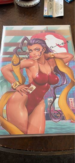 Signed Virgin Variant Comic Book Cover Art