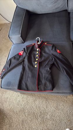 USMC female dress blues coat