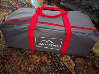Kampkeeper queen-sized inflatable mattress with cot.  .