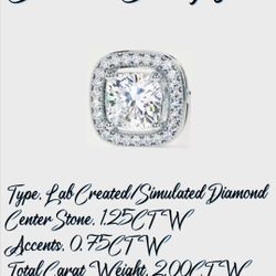 Cushion Cut Halo Diamond