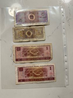 Vintage Chinese Banknotes Collection