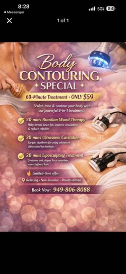 Facials, Massage, Waxing and Body Sculpting