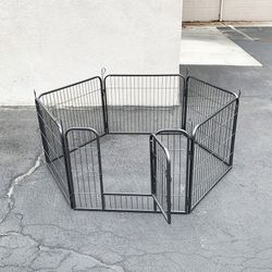 (New) $70 Pet Dog Heavy Duty Playpen with 6-Panels X (24” Tall X 32” Wide) 