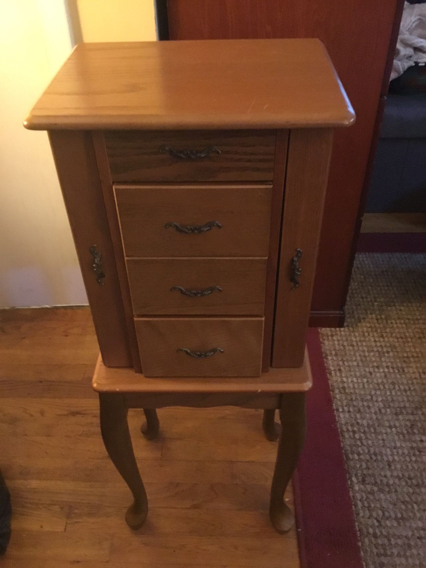 Standing Jewelry Cabinet Armoire
