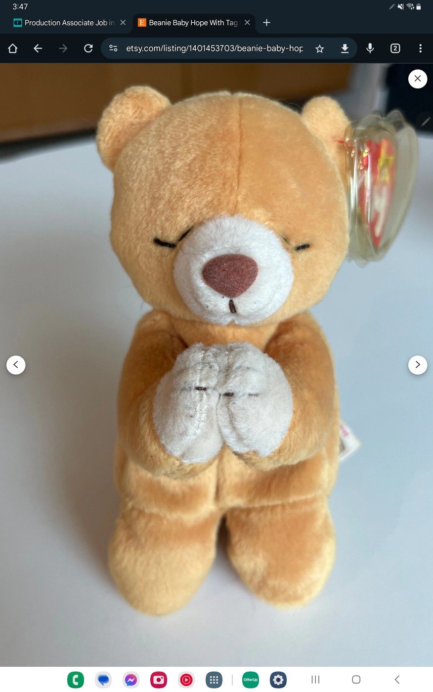 Hope Bear 1998 With Tag Errors