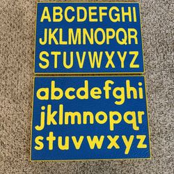 Two(2) Alphabet Pop-Out Puzzles