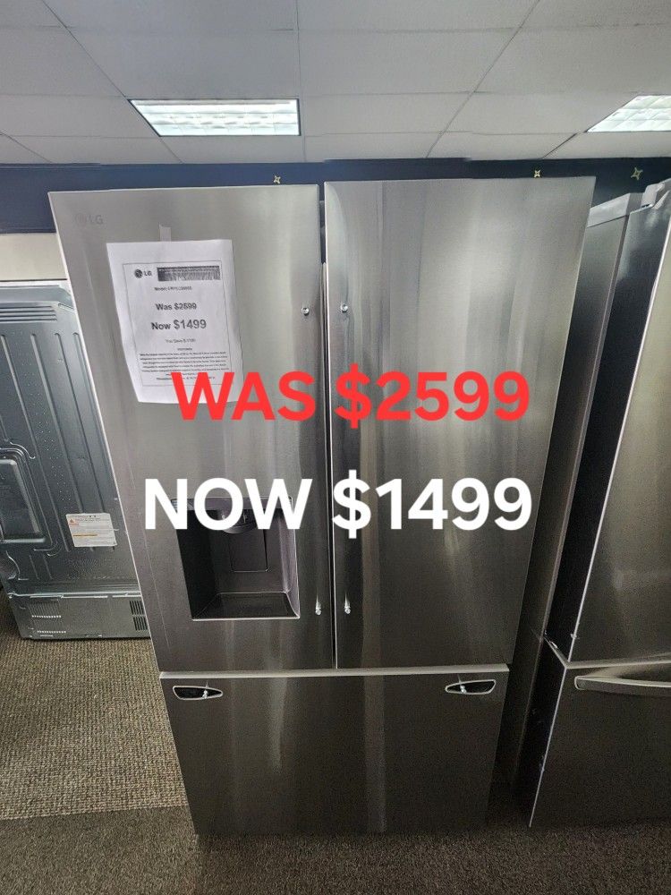 26 Cu. Ft. Smart Counter Depth Max French Door Refrigerator With Dual Ice Maker And Print Proof