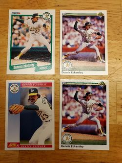 Dennis ECKERSLEY Baseball Card Lot Bundle 