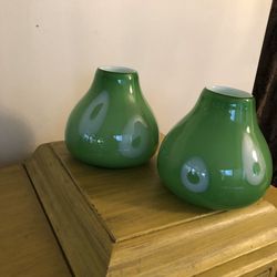 Two Glass Blown Vases 