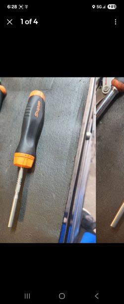 Snap-on SGDMRC4 Orange Ratcheting Screwdriver Handle Interchangeable Shaft USA