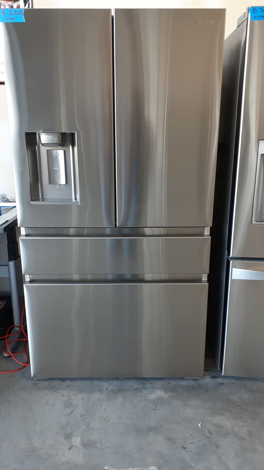 SAMSUNG STAINLESS STEEL FRENCH DOORS REFRIGERATOR