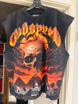 Godspeed Skull Sleeveless T-shirt. XL