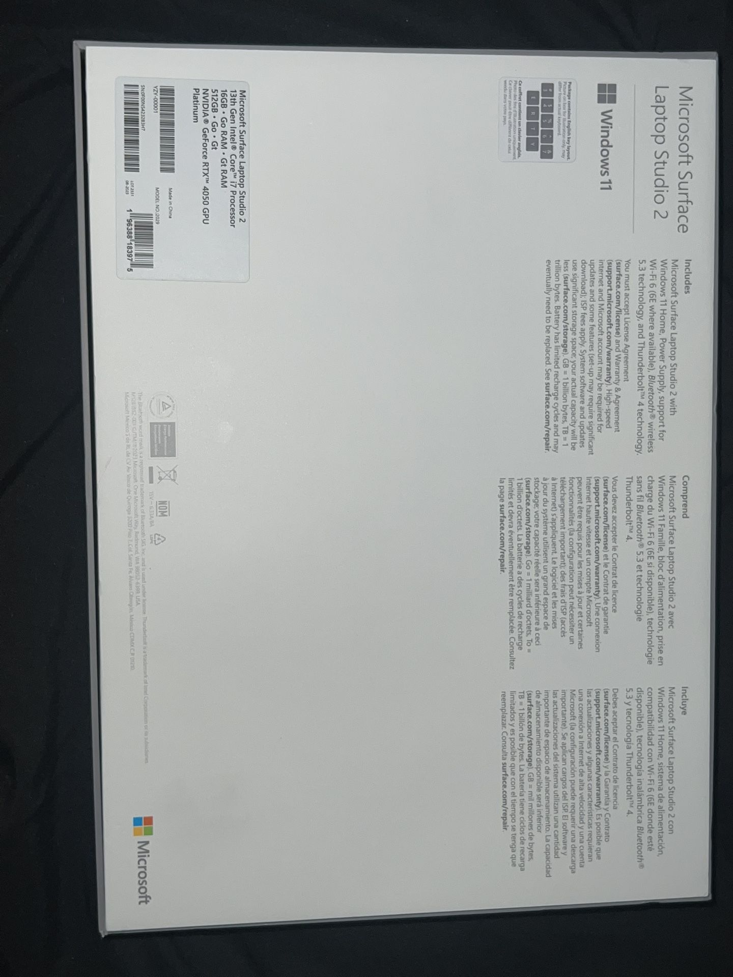 Surface Laptop Studio 2 โ 13th Gen Intel Core i7 / 16GB RAM / 512GB SSD