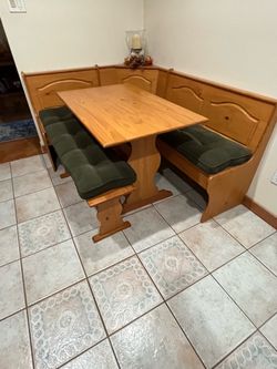 Wooden corner table