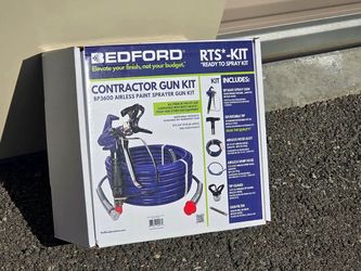 BEDFORD RTS-KIT Ready to Spray Contractor Gun Kit – BP3600 Airless Paint Sprayer Gun Kit