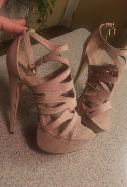 Nude colored heels