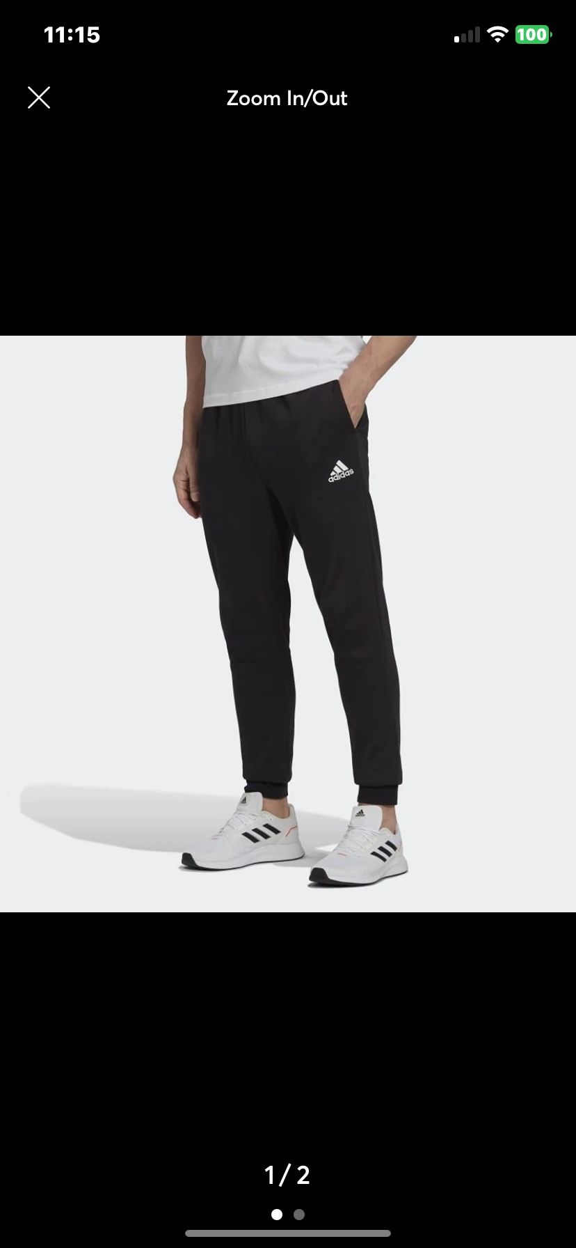 Adidas Essentials Fleece Tapered Pants HL2236 Men’s MEDIUM – NEW