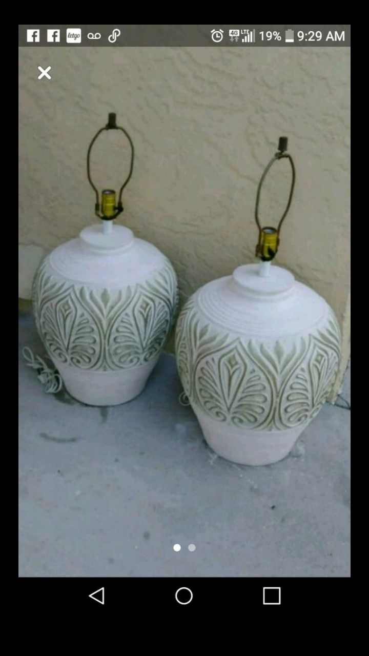 One lamp. To go with " set" purchased