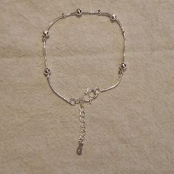 NEW Sterling Silver Bracelet.  Adjustable 6.25" to 7.75".  Bundle to save on shipping costs!  Please check out my other numerous items listed.  From a