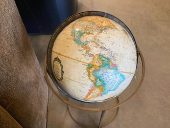 REPLOGLE GLOBES Vintage Style Floor Globe in Metal Frame