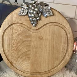   Charcuterie /cutting board with  grapes detail top