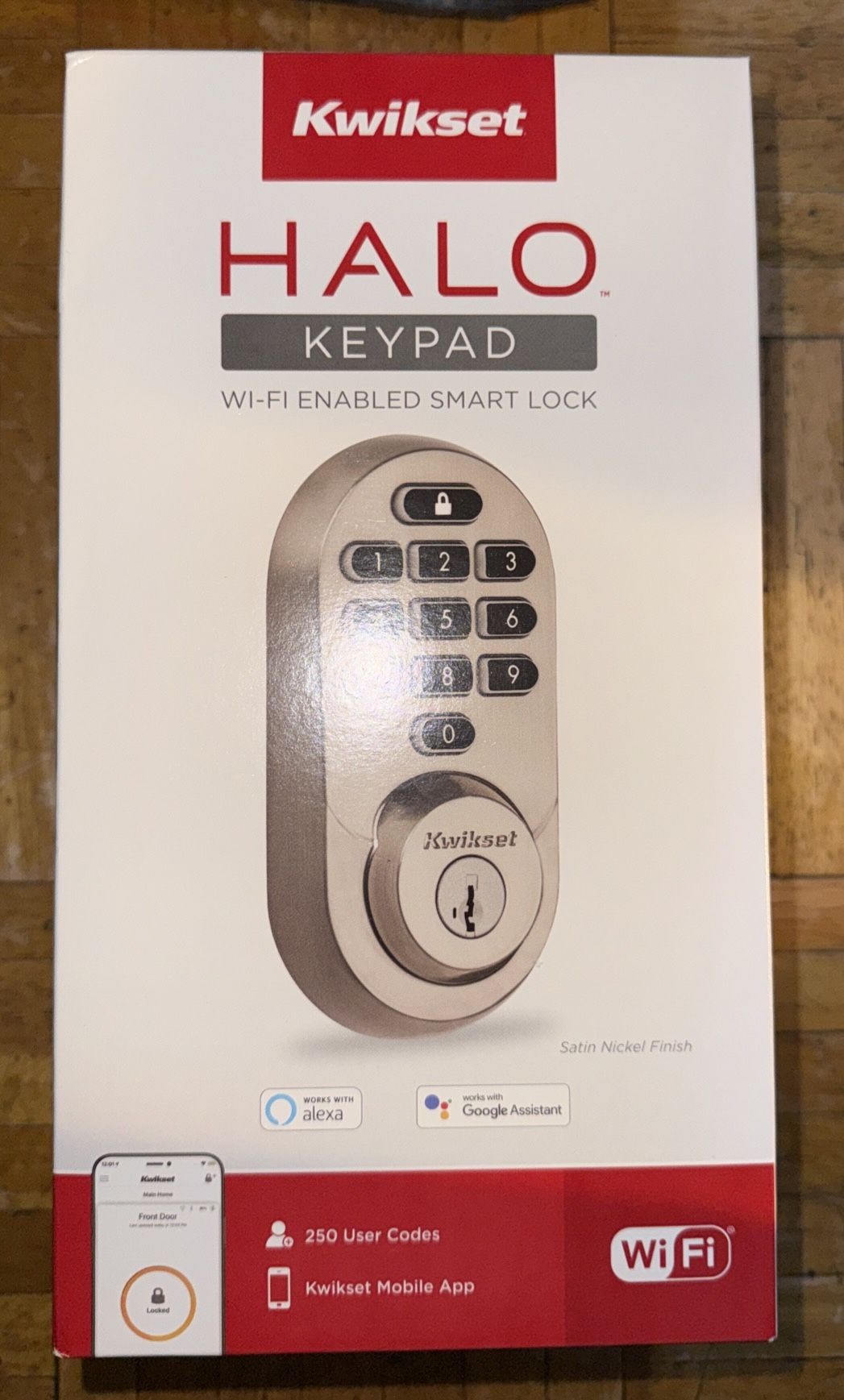 Kwikset HALO Satin Nickel Keypad Smart Lock