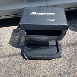 Snap-On Tools JCW80BL Rollaround Creeper Mechanic Seat Black With Drawer