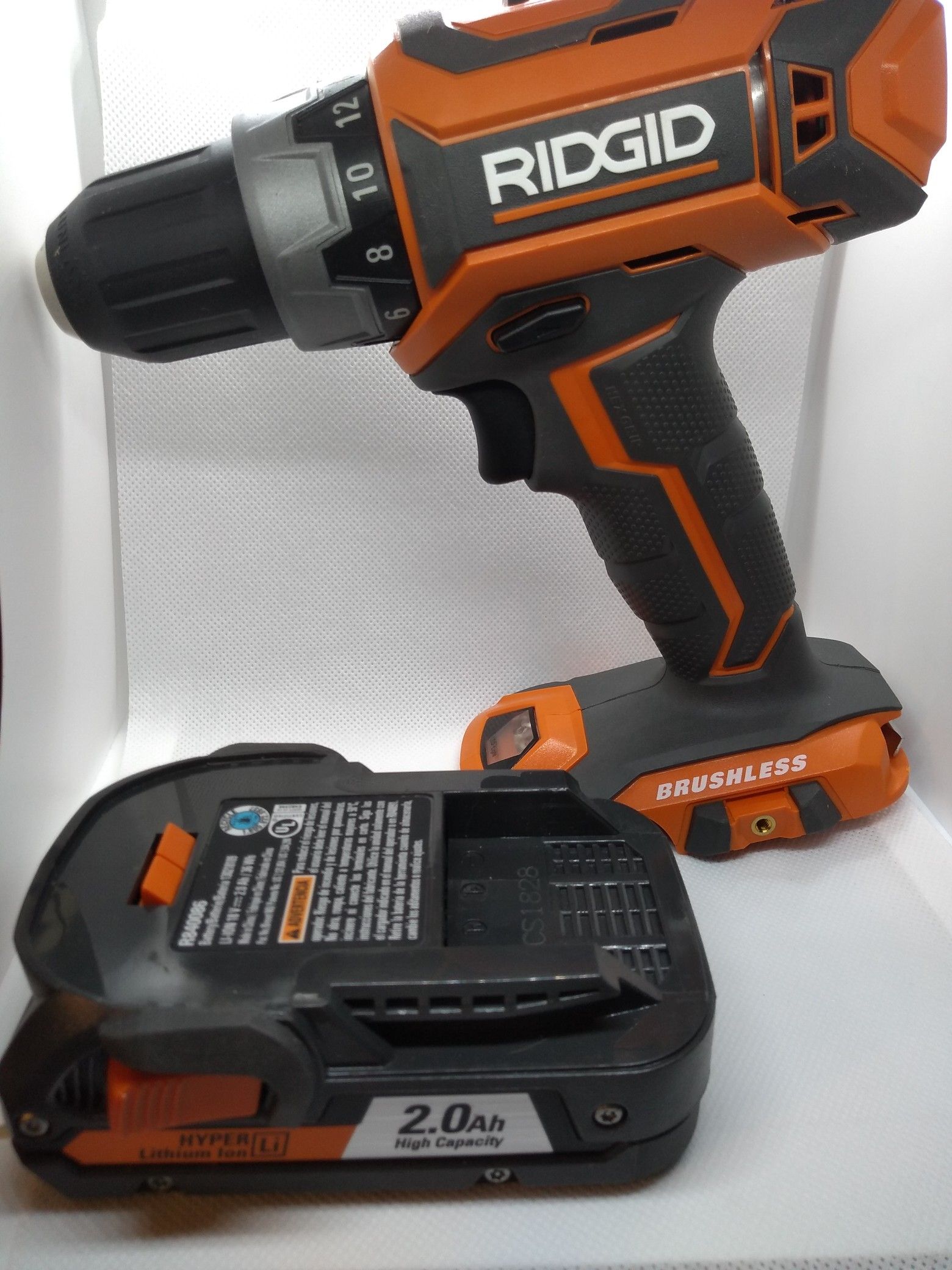 Ridgid Brushless Drill Driver With battery