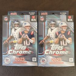 Lot of 2: 2025 Topps Chrome Football Hanger Boxes New