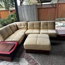 Leather Sectional Sofa 