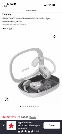 Eli Fit True Wireless Bluetooth 5.3 Open-Ear Sport Headphones