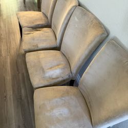 4 Beige Dining Chairs