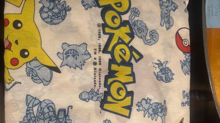 Pre-Owned 1998 Twin Pokémon Blanket $45