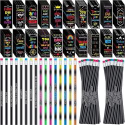 240 Pcs Inspirational Pencils and Inspirational Bookmarks Set 120...