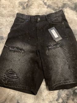Rhinestone short pants