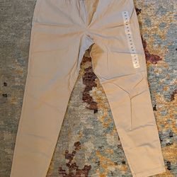 Women's Beige Tailored Chino Pants 12