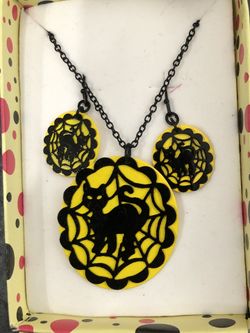 Halloween jewelry set, pendant necklace,earring ,NEW