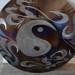 Metal Art Work Ying And Yang 