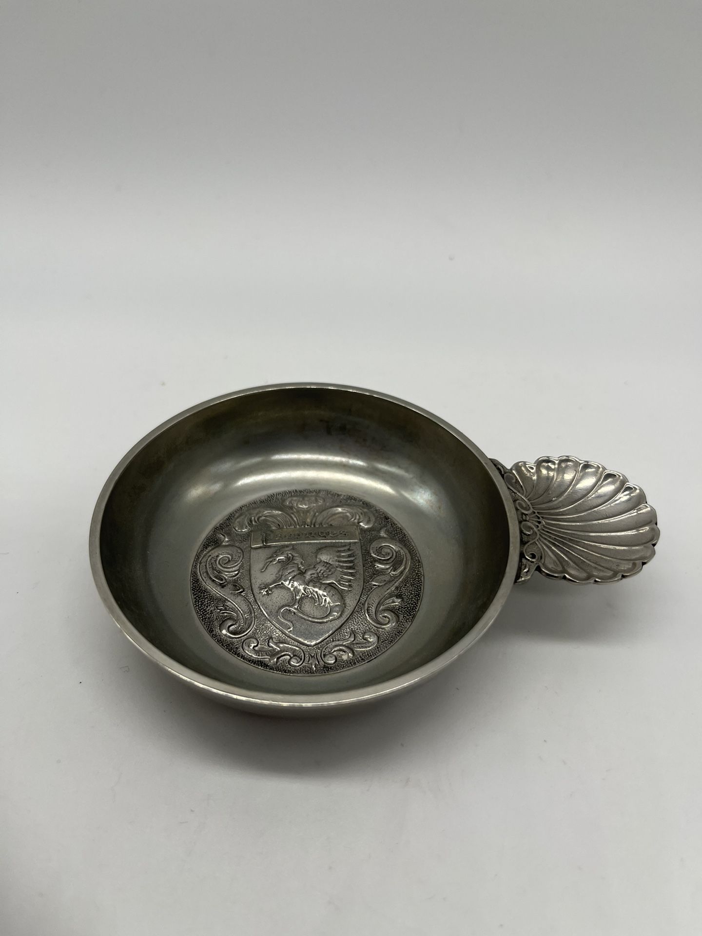 Vintage Pewter Etain D’Art Titre Legal Wine Tasting Cup