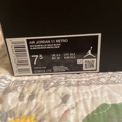 Jordan Retro 11 Gratitude Size 7.5 In Mens Shoe