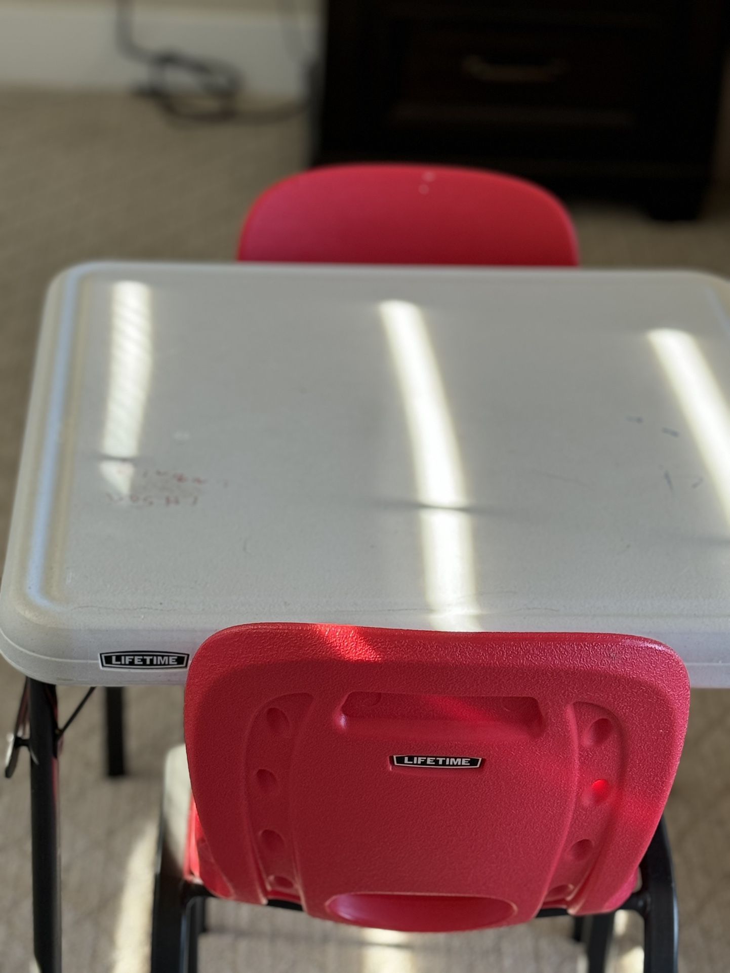 Lifetime Kids Table And 2 Chairs