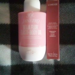 Sol De Janeiro Body Oil & Laneige Tinted Lip Serum