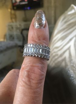 925 Sterling silver and cz ring