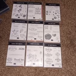 9 Stampin' Up Cling Stamp Set New