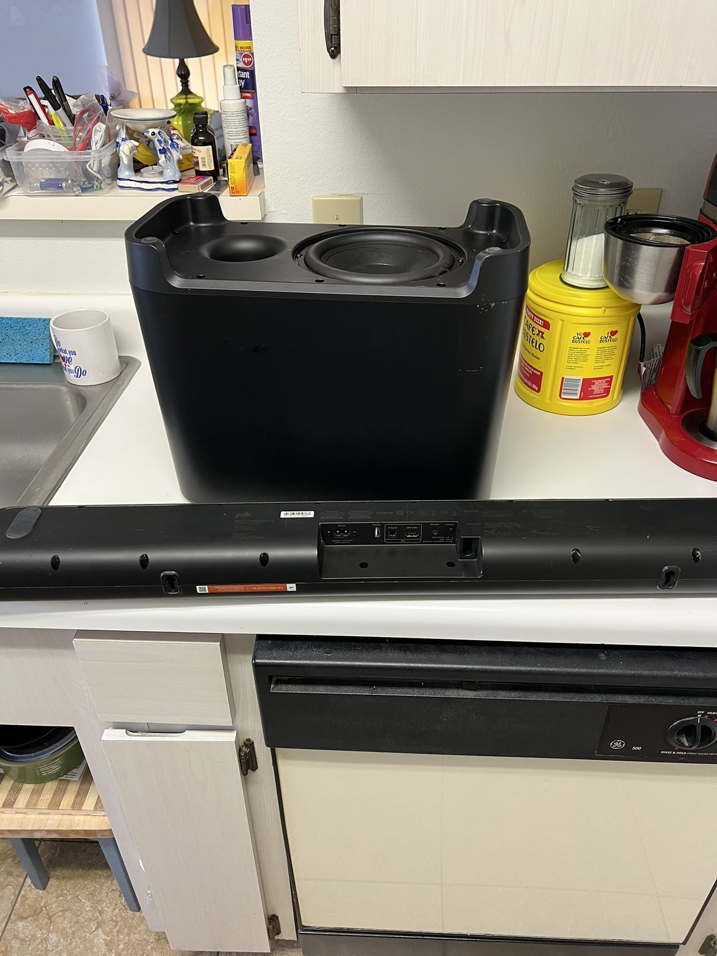 Sound Bar PolkAudio Dbrx1 With Dsw2 Bluetooth, Wireless Subwoofer Working Excellent Condition